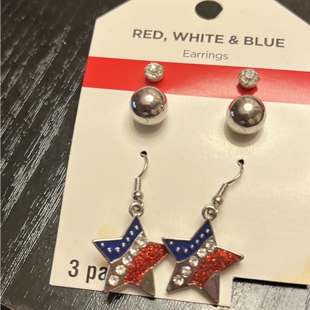 Red, White & Blue Earrings